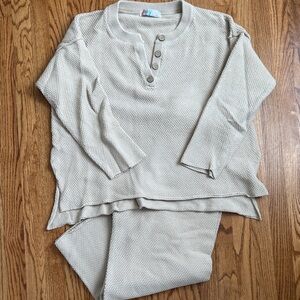 FREE PEOPLE Hailee sweater set - cream size L